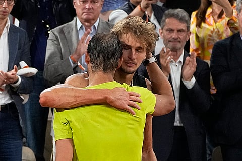 Alexander Zverev and Rafael Nadal